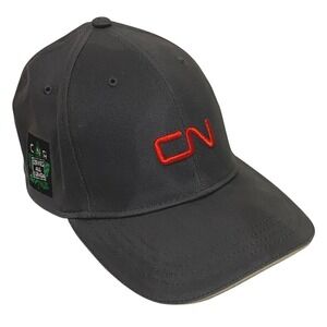 Canadian National Railway Mens Cap Hat L XL Gray Travel Vacation Transportation